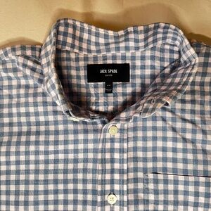 Jack Spade Button Down Shirt, Short Sleeve, Size M